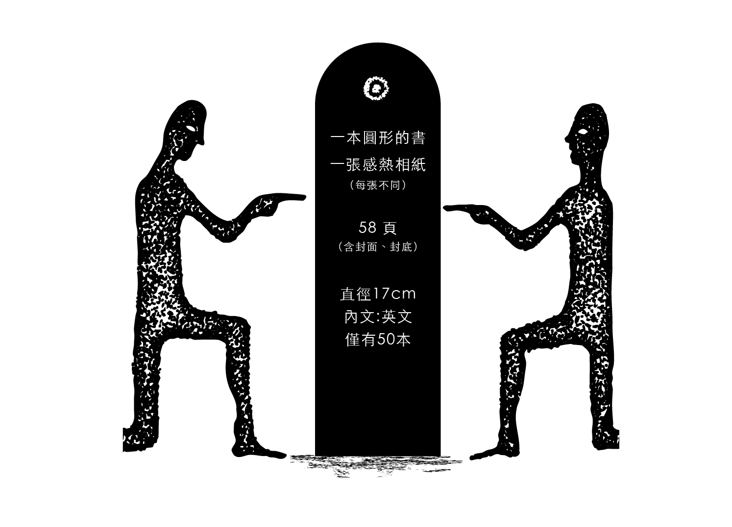 內容物：一本圓形的書、一張感熱相紙（每張不同）。58頁（含封面、封底）。直徑17cm，內文英文，僅有50本